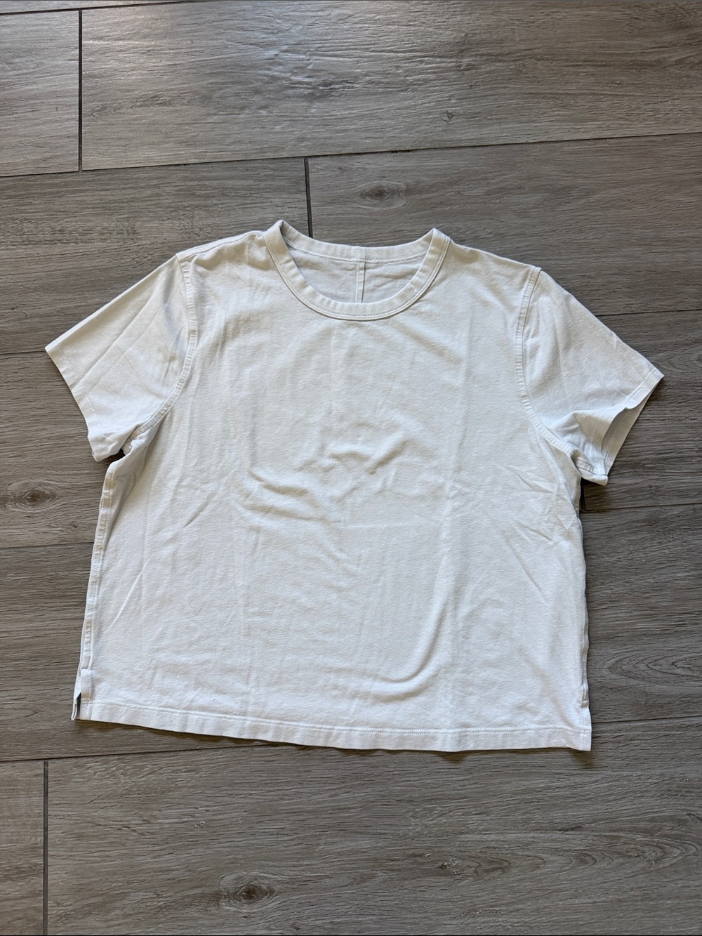 lululemon athletica Women's White Short Sleeve Crew Tee